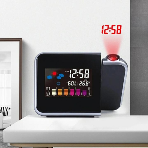 laser reflect digital  clock 