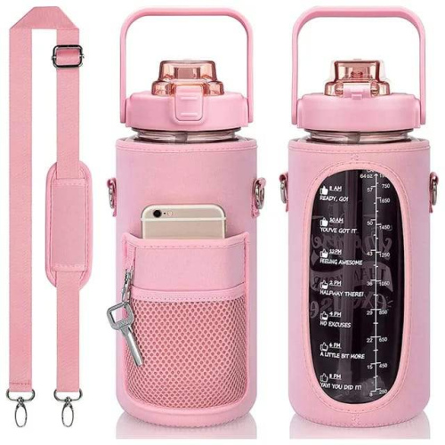 Large 2L Water Bottle with Cover 