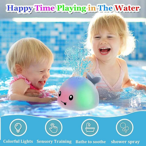 Super Cute Water Spraying Whale - Bath Toy.