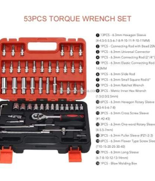 53in1 Multifunctional Tool Box Set