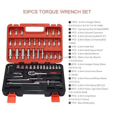 53in1 Multifunctional Tool Box Set